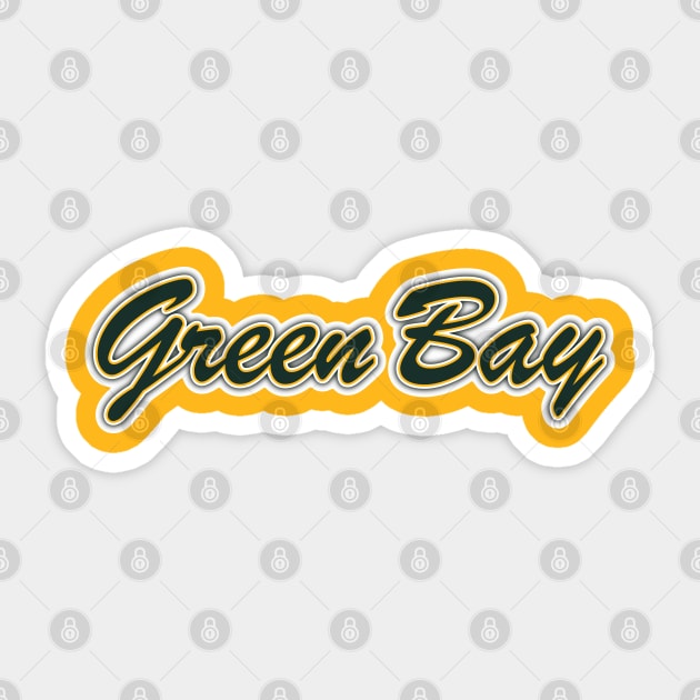 Football Fan of Green Bay Sticker by gkillerb